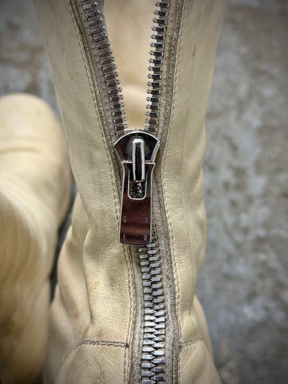Other GUIDI 'B788Z' White Full-grain Horse Leather Back Zip Boots detail | DRIEW GARMENTS