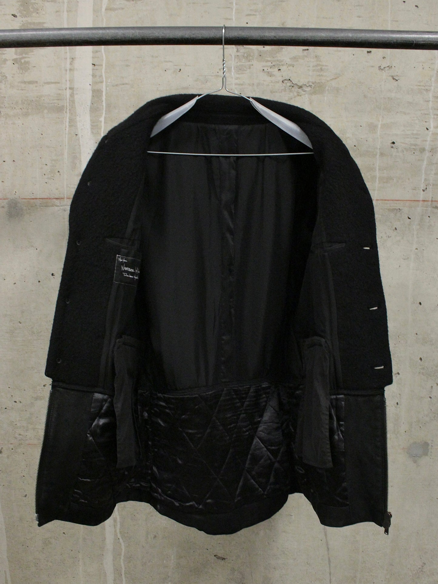 Number (N)ine AW05 "The High Streets" Hybrid Wool Sheep Leather Cargo Blazer