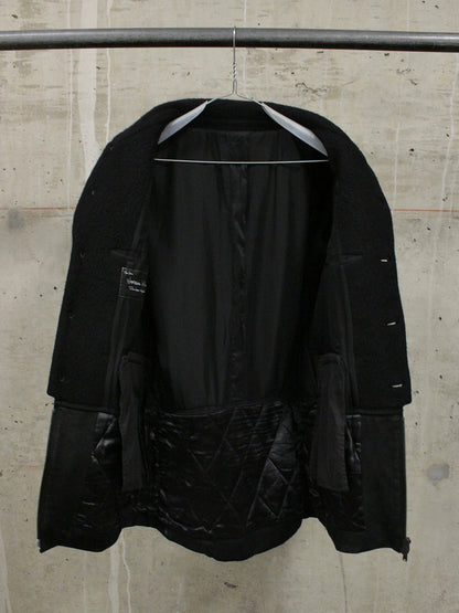 Number (N)ine AW05 "The High Streets" Hybrid Wool Sheep Leather Cargo Blazer