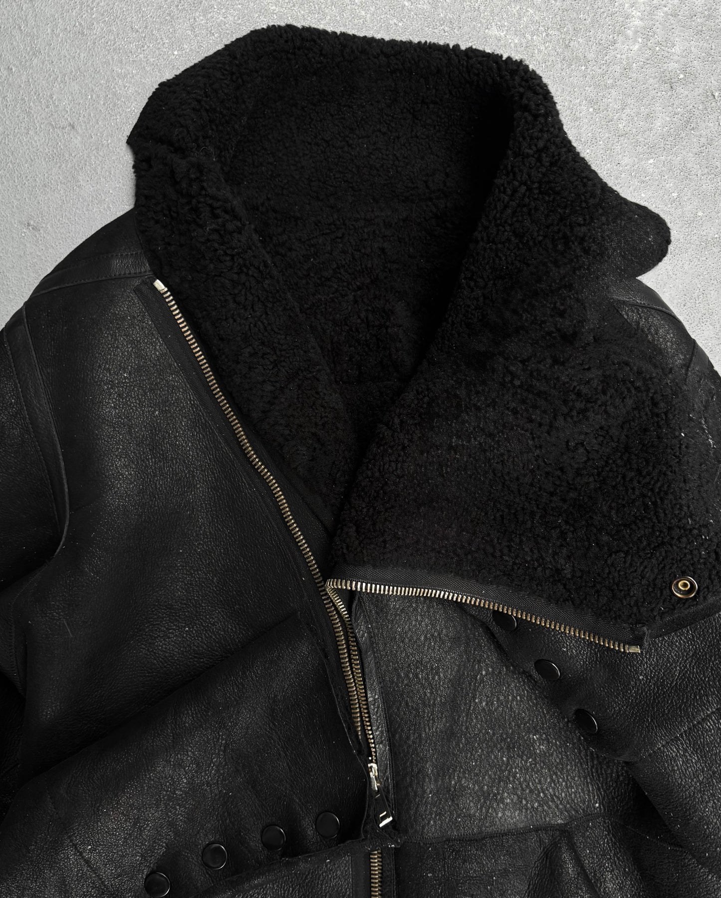 Rick Owens AW10 “GLEAM” Showtek Shearling Lamb Leather Jacket