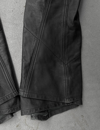 Yasuyuki Ishii Early 00s Padded Biker Sheepskin Leather Pants