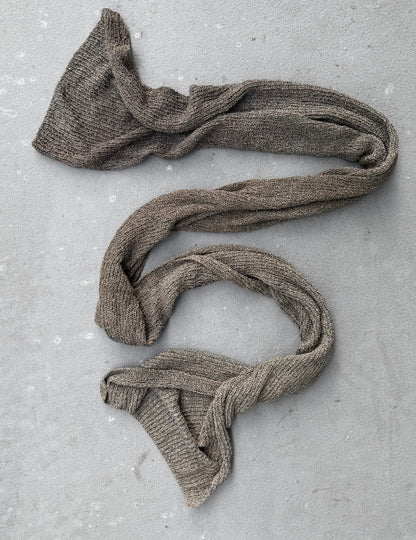 DEEPTI Collection °014-015 ‘K-008 999-999’ Real Silver Hand-knitted Scarf