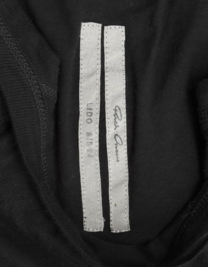 Rick Owens SS24 “LIDO” Black Sheer Oversized Tank Top
