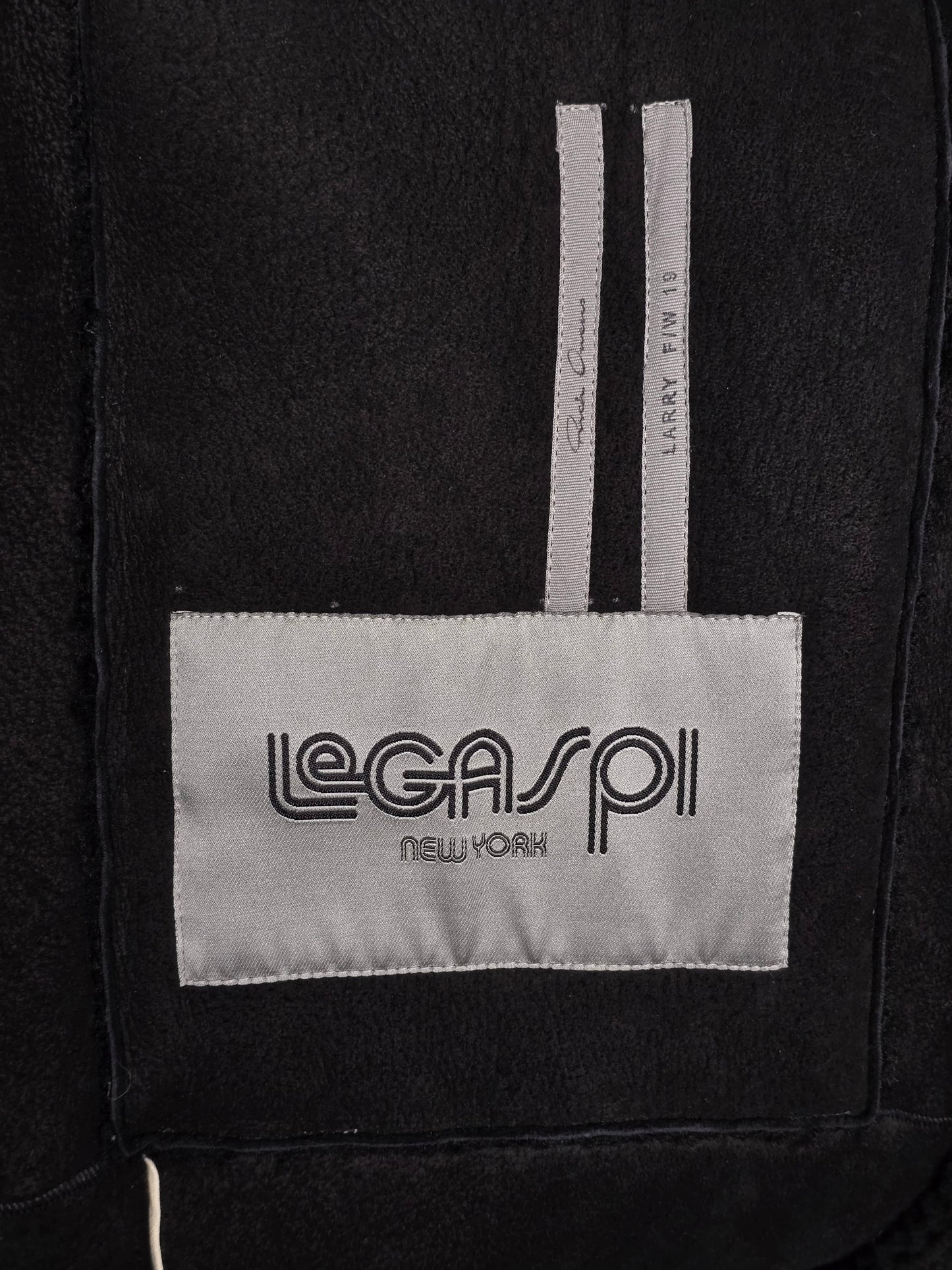 Rick Owens AW19 "LARRY" Legaspi Black Lamb Shearling Coat