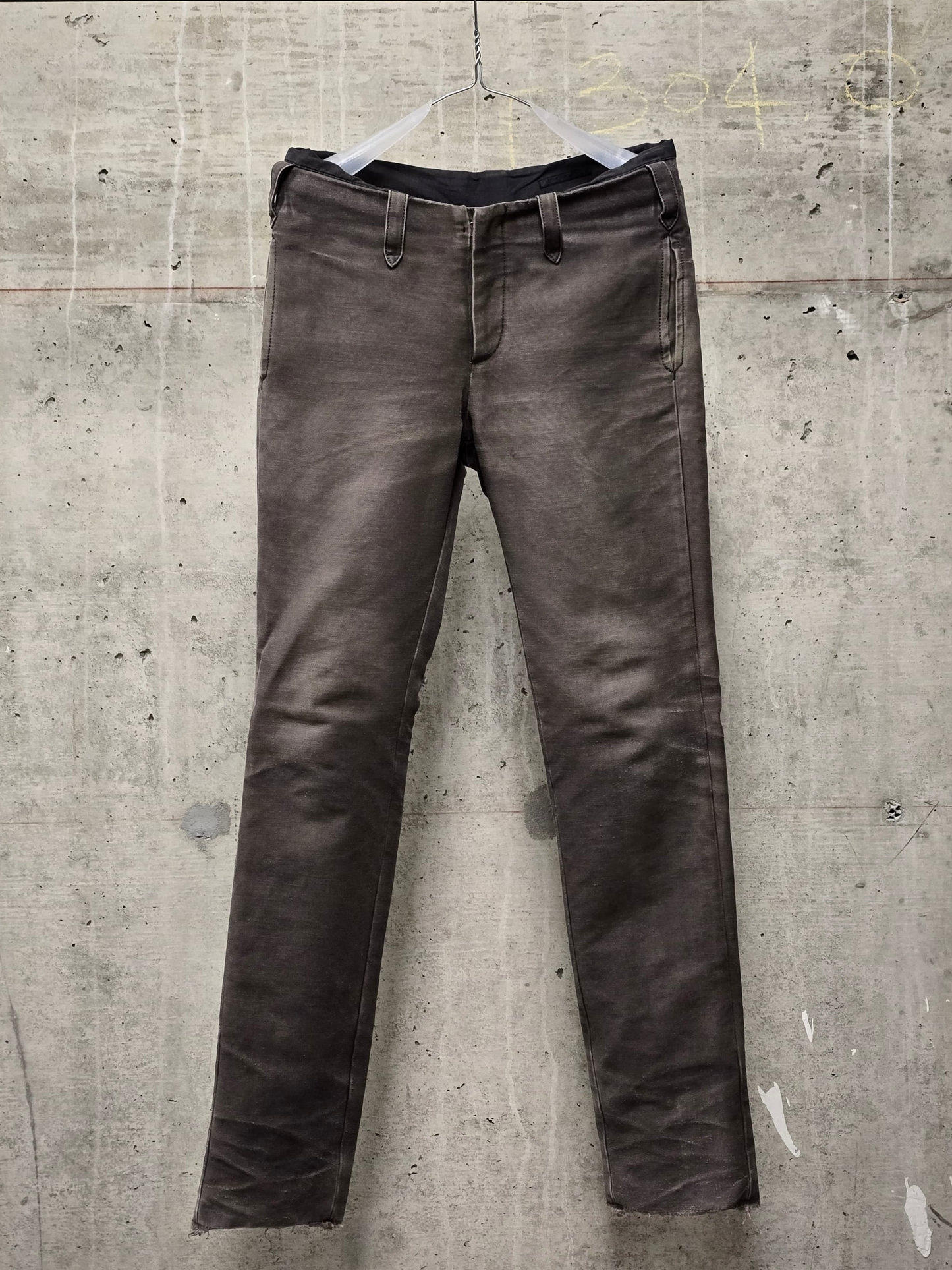 The Viridi-Anne Early 00s Khaki Bio Washed Cotton Canvas Pants