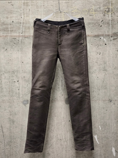 The Viridi-Anne Early 00s Khaki Bio Washed Cotton Canvas Pants