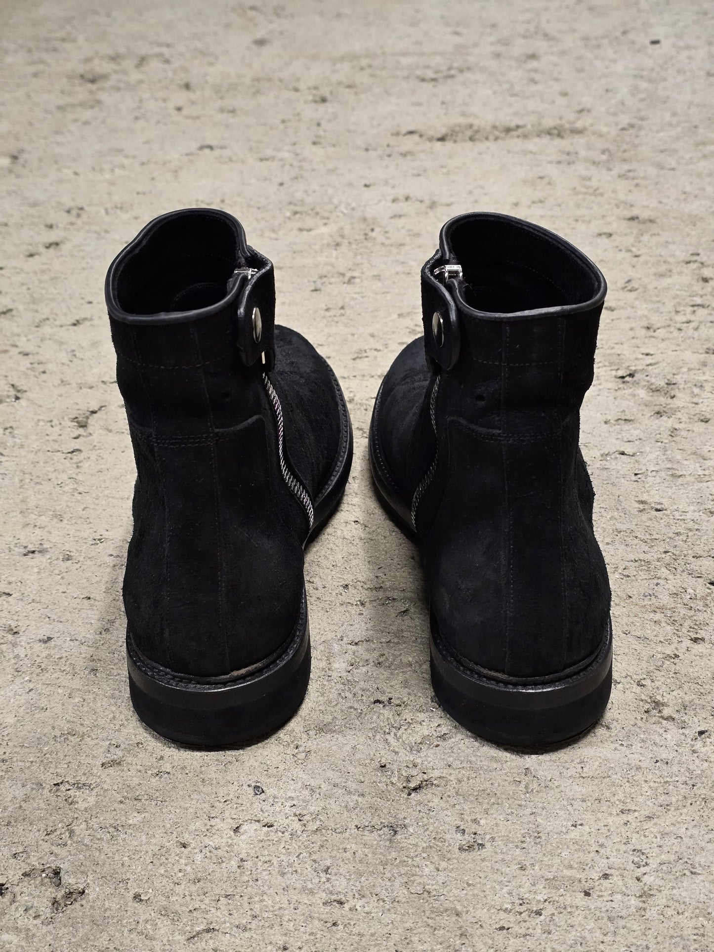 Rick Owens SS17 "WALRUS" Goodyear Flex Reverse Cow Leather Creeper Boots