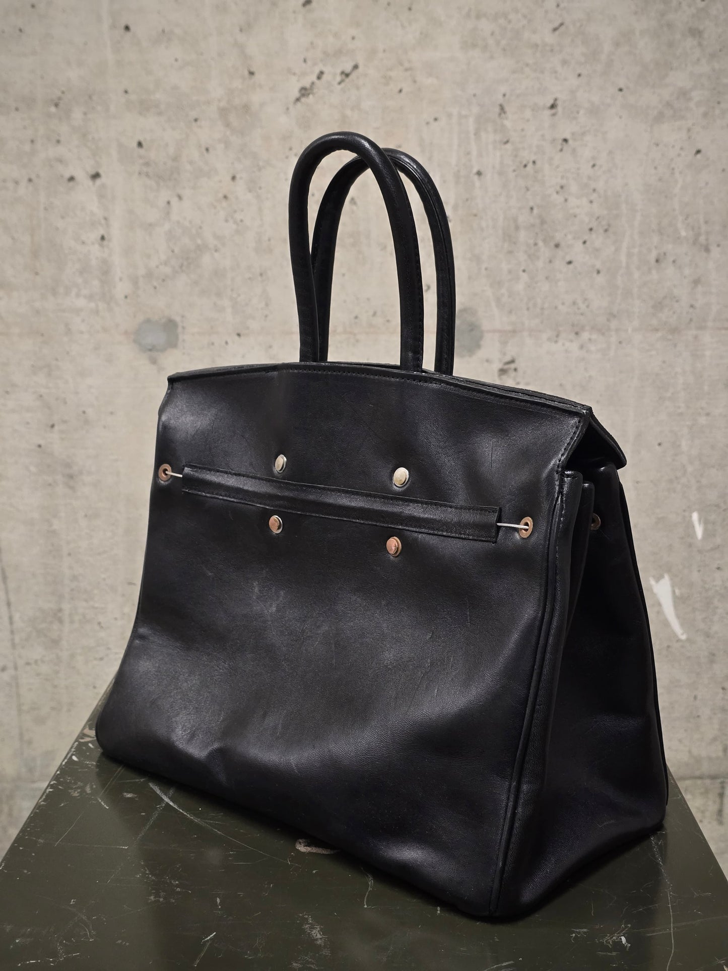 ierib SS22 Exclusive Smooth Horse + Marble Cordovan Leather 'Bark Bag #35'