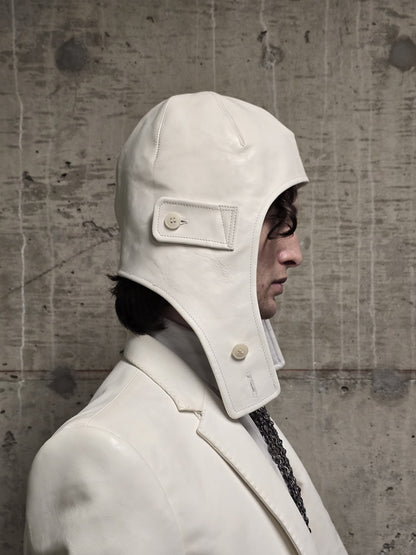 DEEPTI Collection °025-026 'LA–175R RAF-15' Padded One-piece Horse Leather Aviator Hat