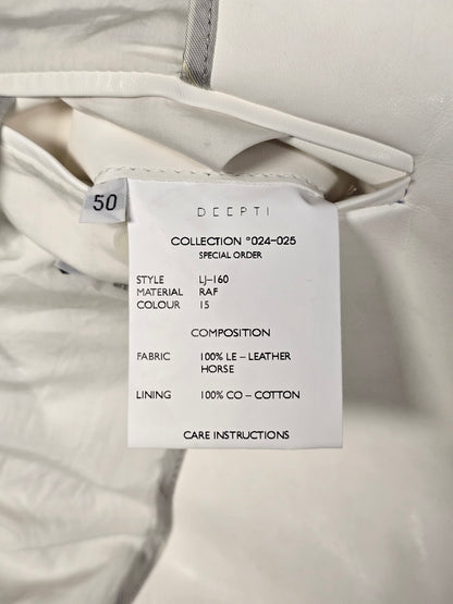 DEEPTI Collection °024-025 Special Order 'LJ-160 RAF-15 Long Leather 2-Button Jacket With Cutaway Detail