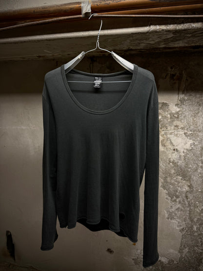 Number (N)ine AW06 “NOIR” Auqa Marine Scoop Neck Long-sleeves | Archive Fashion Toronto