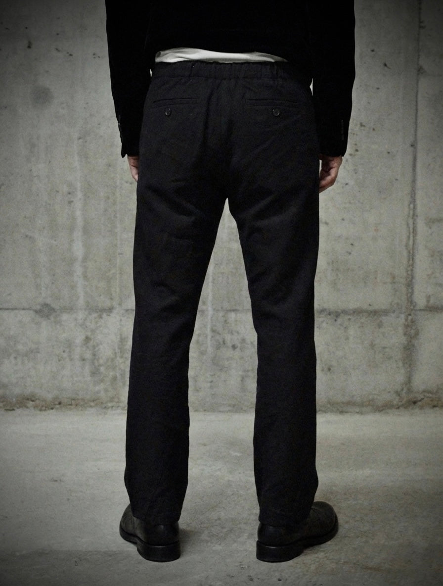 Rick Owens AW08 "STAG" Twisted Seam Frayed Hem Flare Wool Trousers