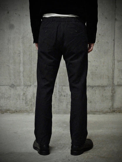 Rick Owens AW08 "STAG" Twisted Seam Frayed Hem Flare Wool Trousers