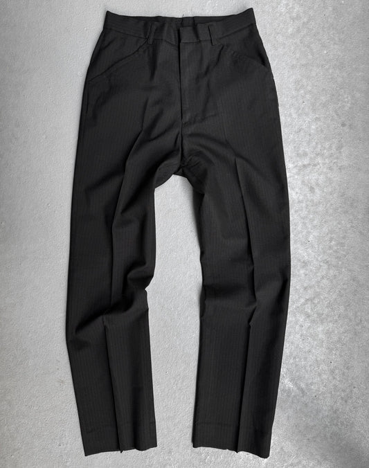 TRANS CONTINENTS Late 90s Wool Pinstripes Dress Pants