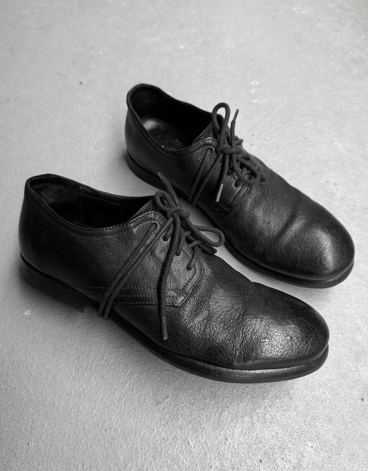 the last conspiracy 'BAUG' Camel Leather Derbies