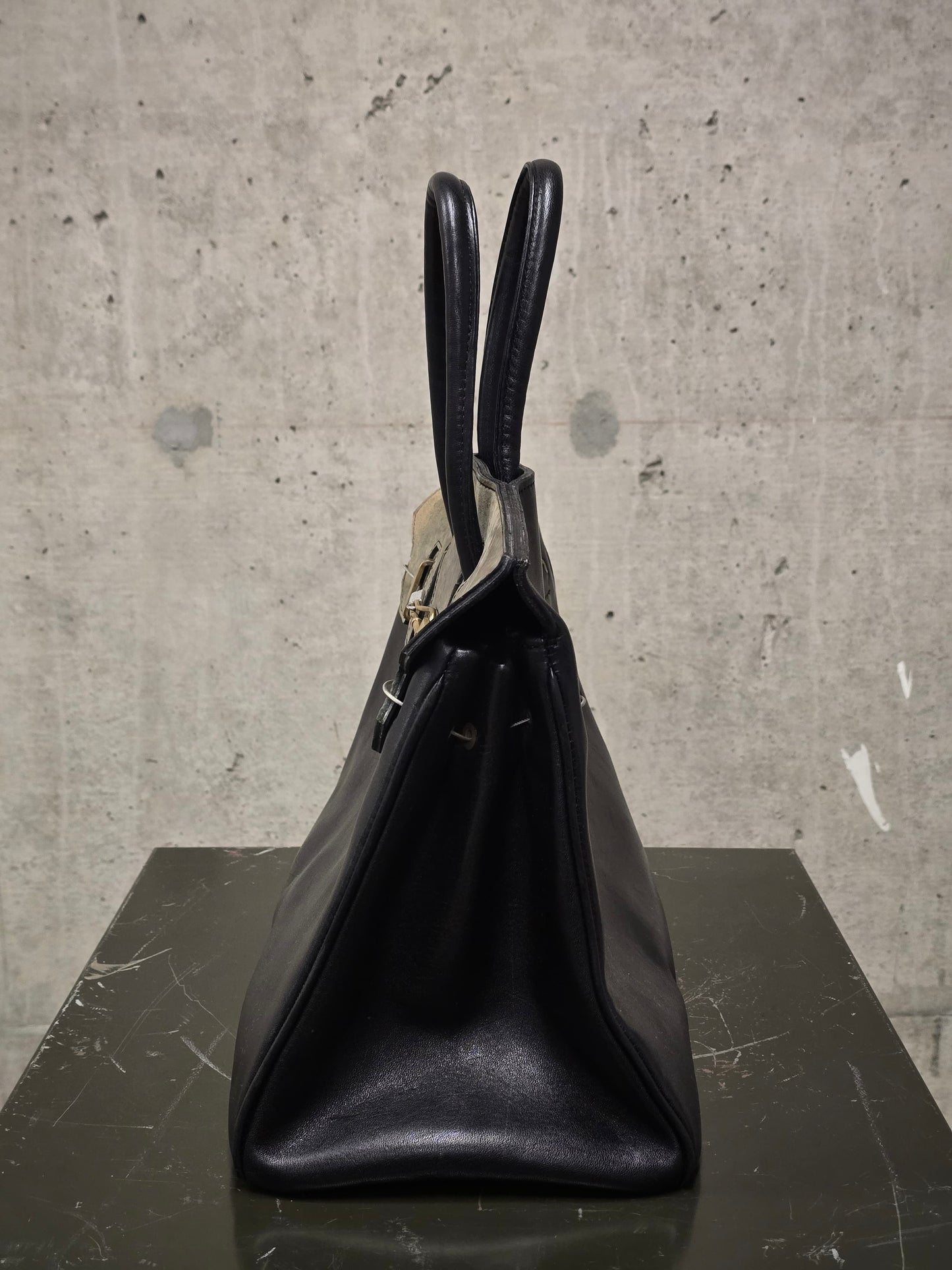 ierib SS22 Exclusive Smooth Horse + Marble Cordovan Leather 'Bark Bag #35'