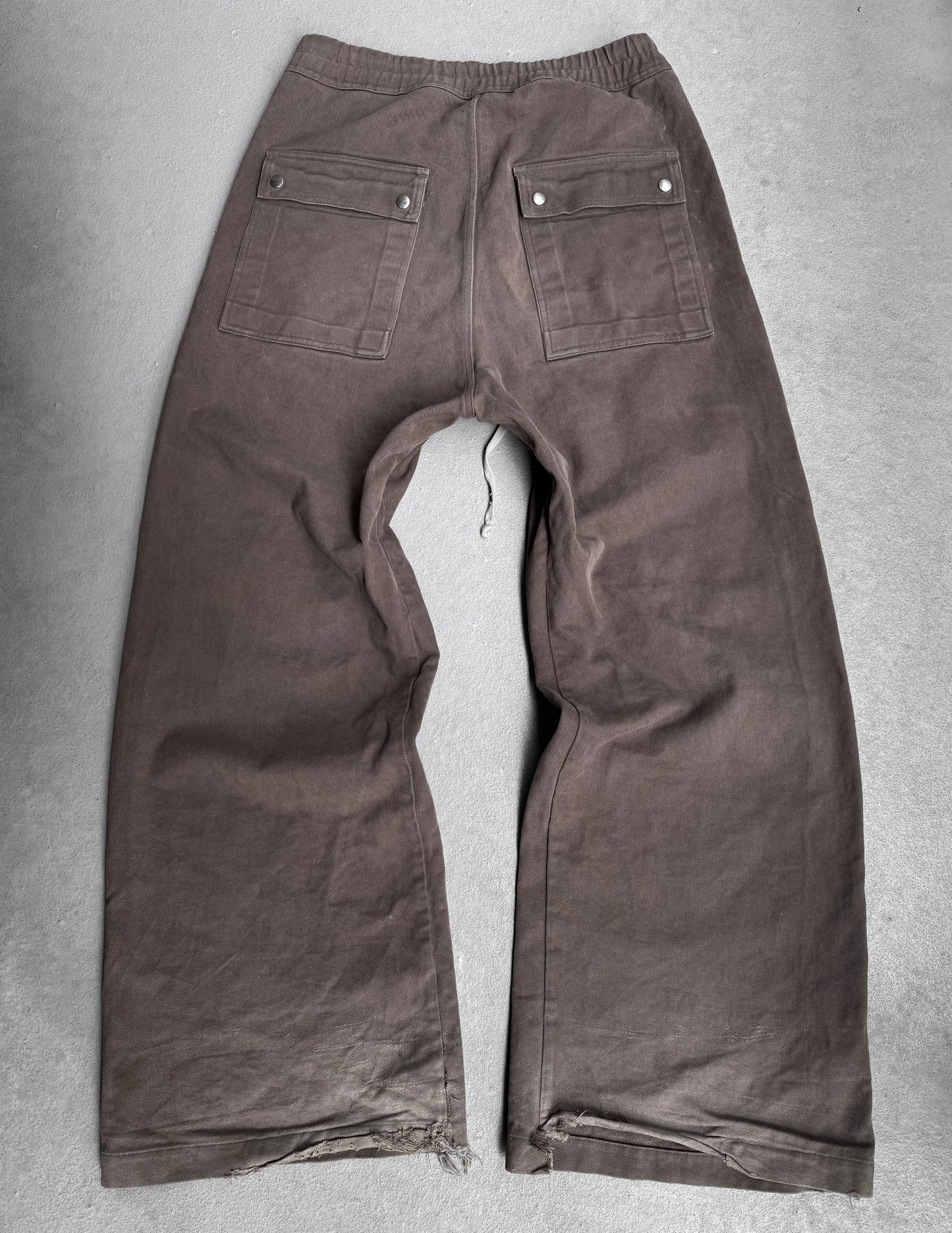Rick Owens AW22 “STROBE” Brown Jumbo Leg ‘Bela’ Pants