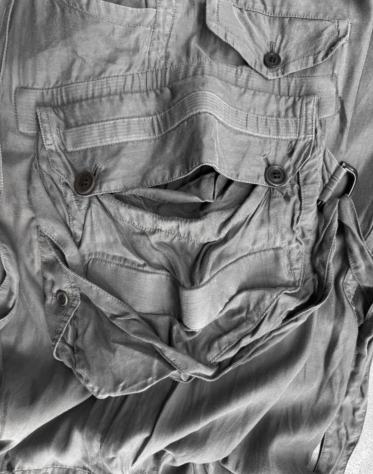 Julius_7 SS11 “Chaos; Ontological Anarchism” Gas-Mask Cargo Shorts