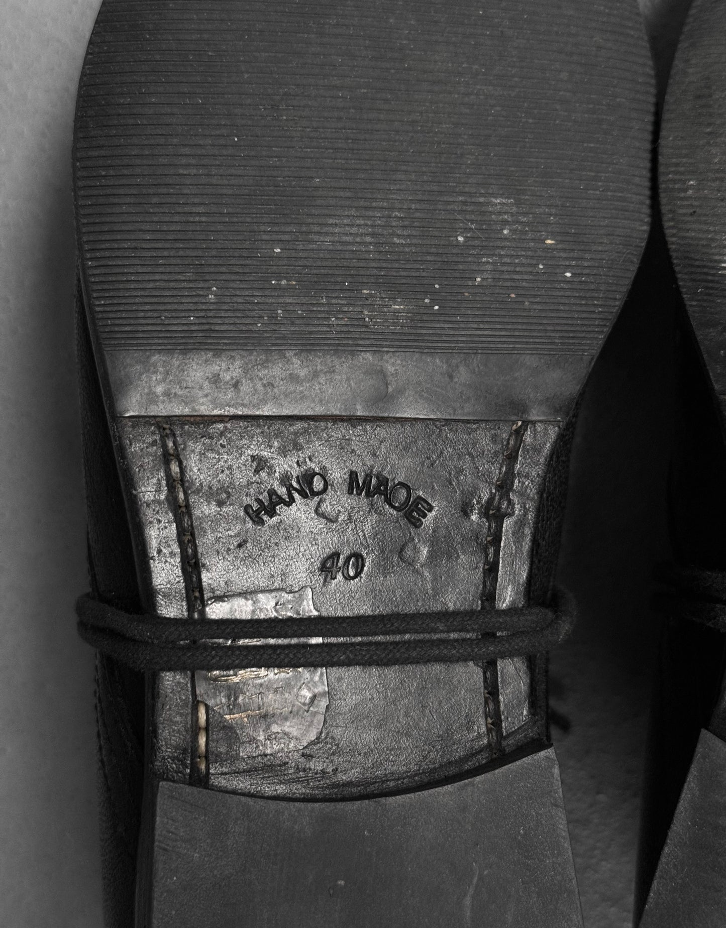 the last conspiracy 'BAUG' Camel Leather Derbies