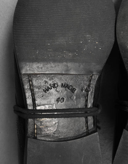 the last conspiracy 'BAUG' Camel Leather Derbies