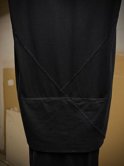 Rick Owens DRKSHDW AW12 "MOUNTAIN" Druid Hood Long Flap Tank Top detail | DRIEW GARMENTS