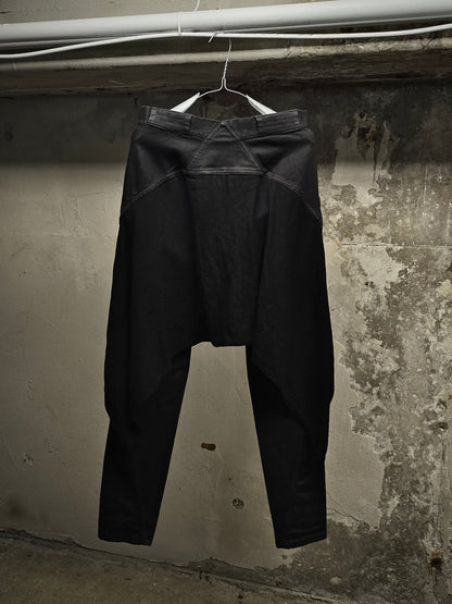 Gareth Pugh AW10-11 Back Skirt Layered Waxed Skinny Denim