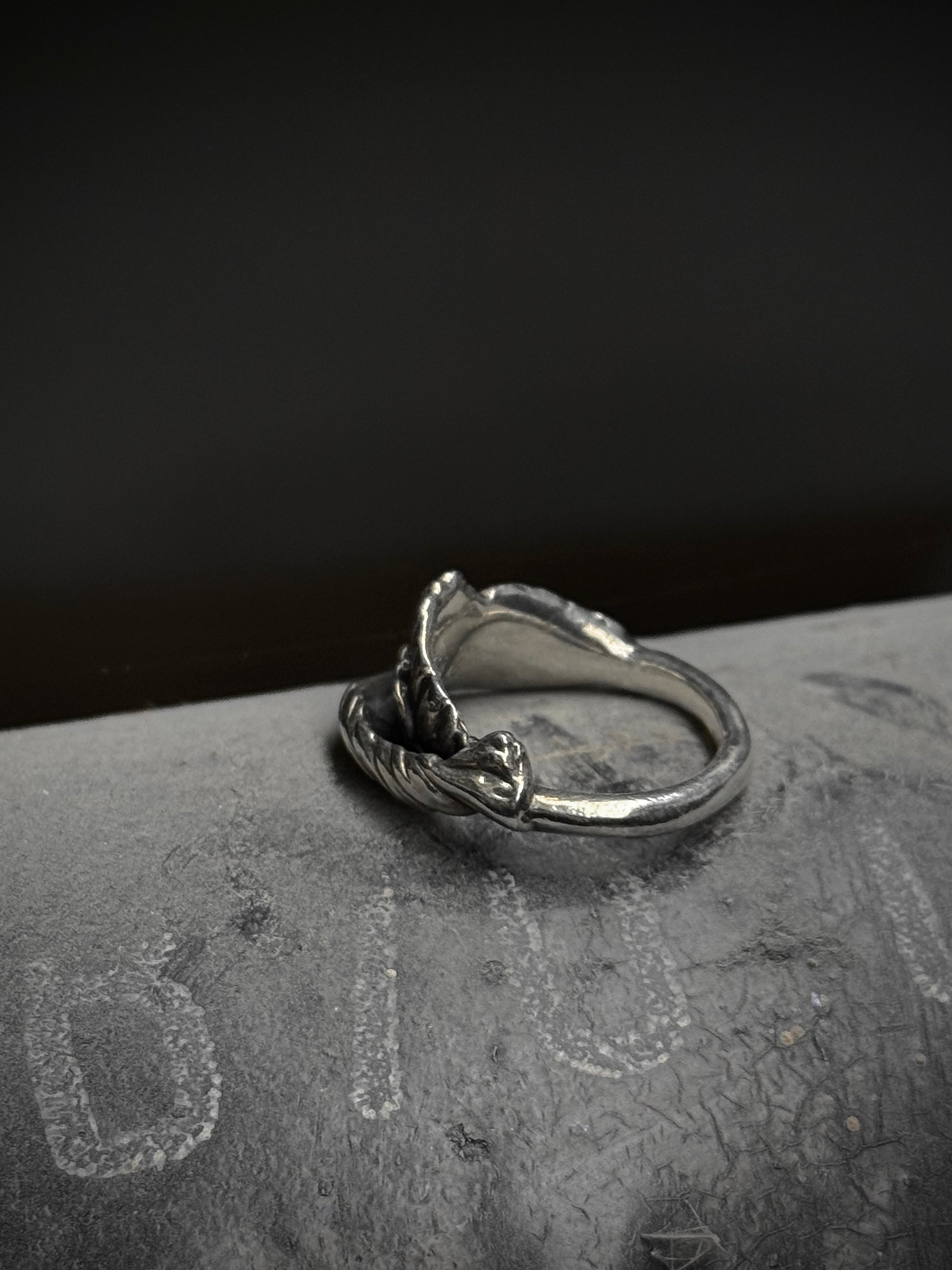 WERKSTATT:MÜNCHEN Early 00s .925 Silver Eagle Wing Ring (Discontinued) detail | DRIEW GARMENTS