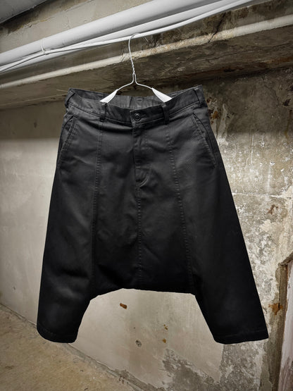 COMME des GARÇONS BLACK COMME des GARÇONS SS13 Cropped Drop-Crotch Denim detail | DRIEW GARMENTS