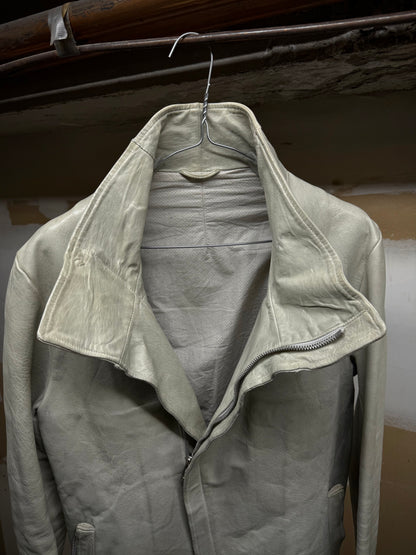Carol Christian Poell 'LM/2599 BIAS-PTC/33' High Neck Bison Leather Jacket detail | DRIEW GARMENTS