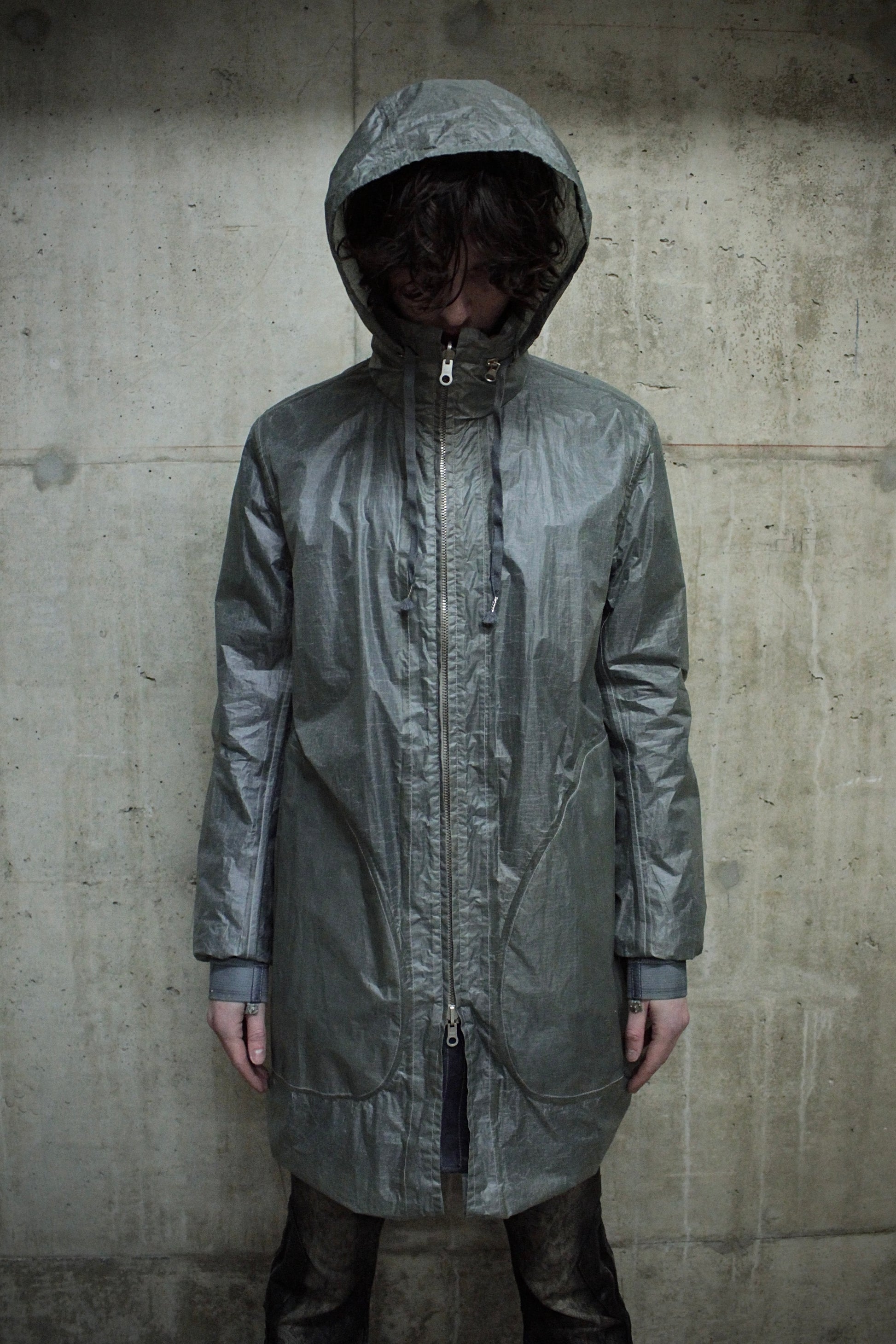 Carol Christian Poell 'LOM/2400 ROOLS-PTC/29' Reversible Object-dyed Kangaroo Leather Parachute Parka detail | DRIEW GARMENTS