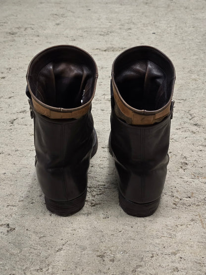 MiharaYasuhiro AW09 Brown Double Layered Cow Leather Engineer Boots