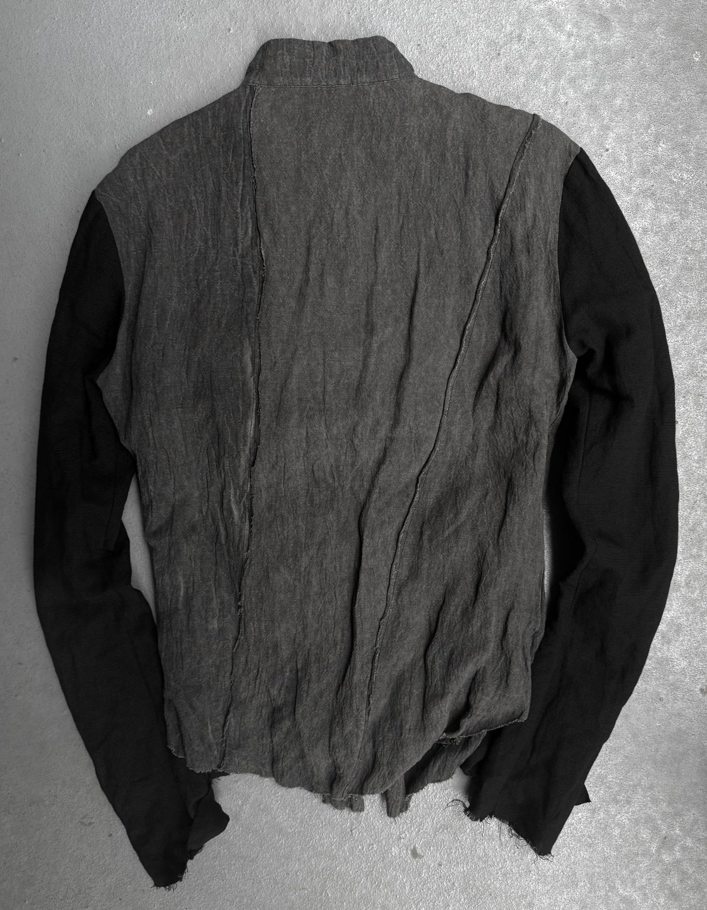 ODYN VOVK SS11 "FIVE" Double Layered Frayed Edge Buckle Cuff Shirt