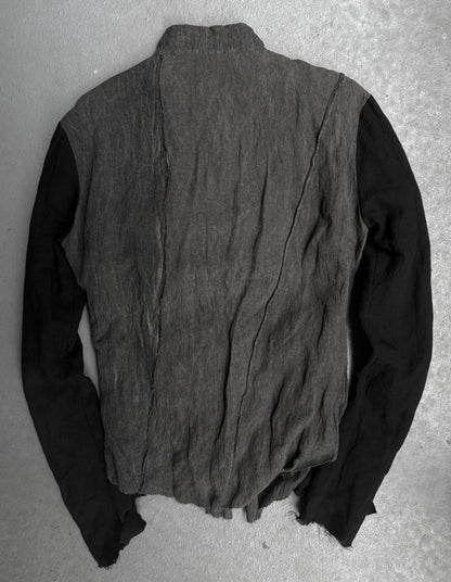 ODYN VOVK SS11 "FIVE" Double Layered Frayed Edge Buckle Cuff Shirt