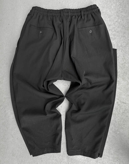 Yohji Yamamoto POUR HOMME AW19 Side Button Drop-crotch Wool Trousers