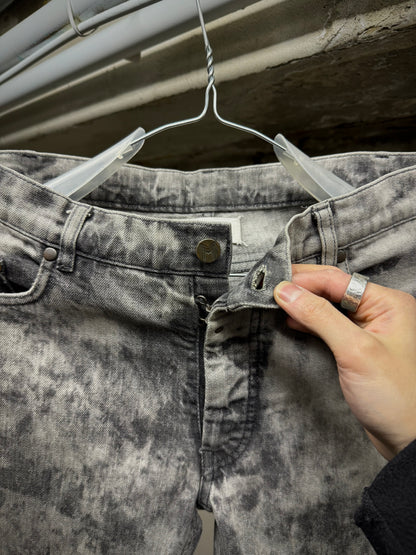 Maison Martin Margiela AW10 Grey Acid Wash Skinny Denim detail | DRIEW GARMENTS
