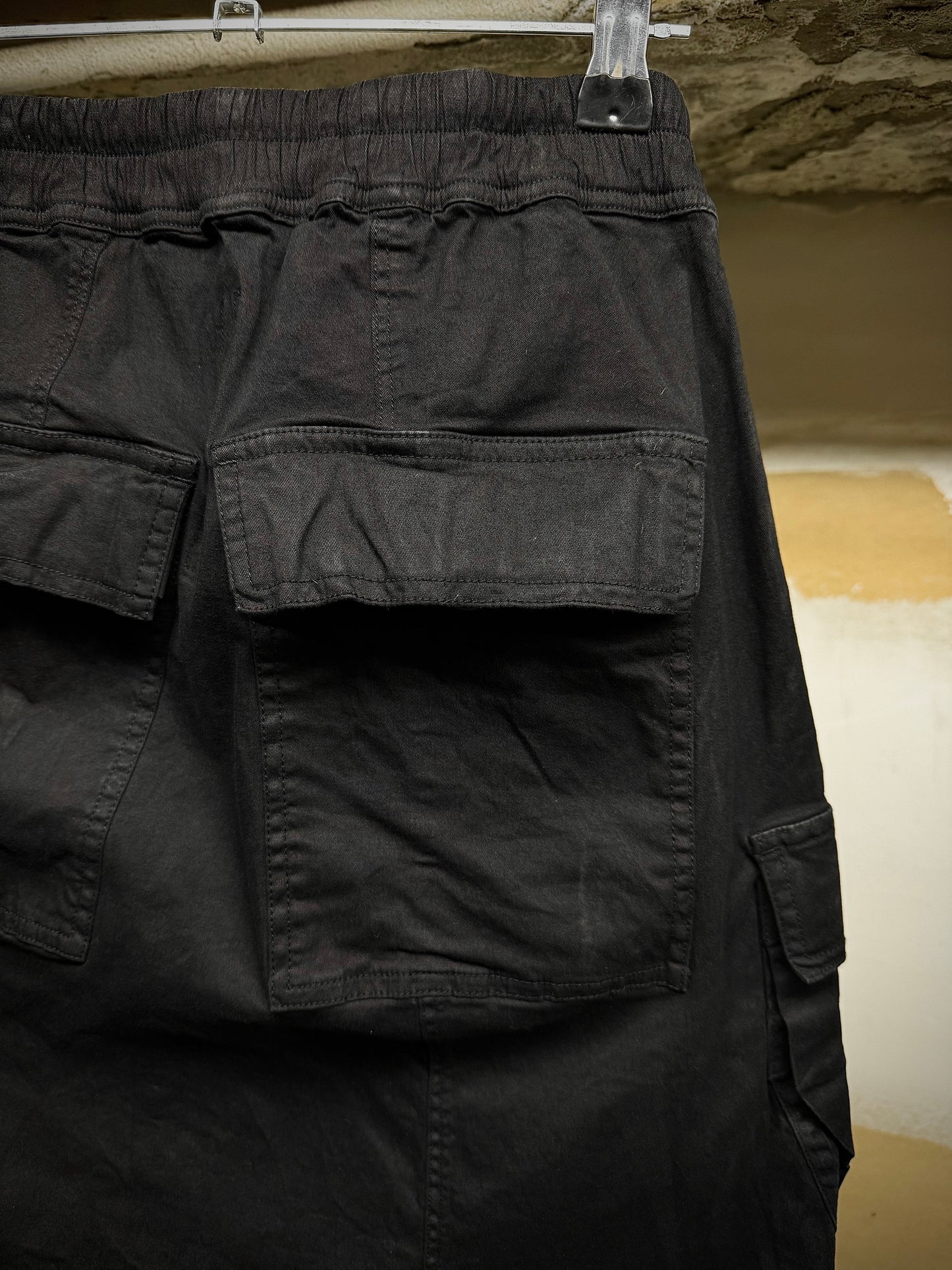 Rick Owens SS17 "WALRUS" Drop-crotch Cargo Capris detail | DRIEW GARMENTS