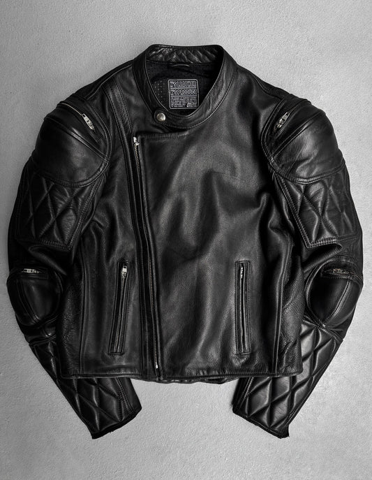 KADOYA K’s Leather Early 00s Leather Padded Motorcycle Jacket