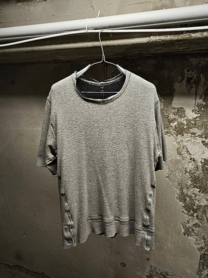 TaichiMurakami Taichi Murakami Coin Taped Seam Reversible U T-shirt detail | DRIEW GARMENTS