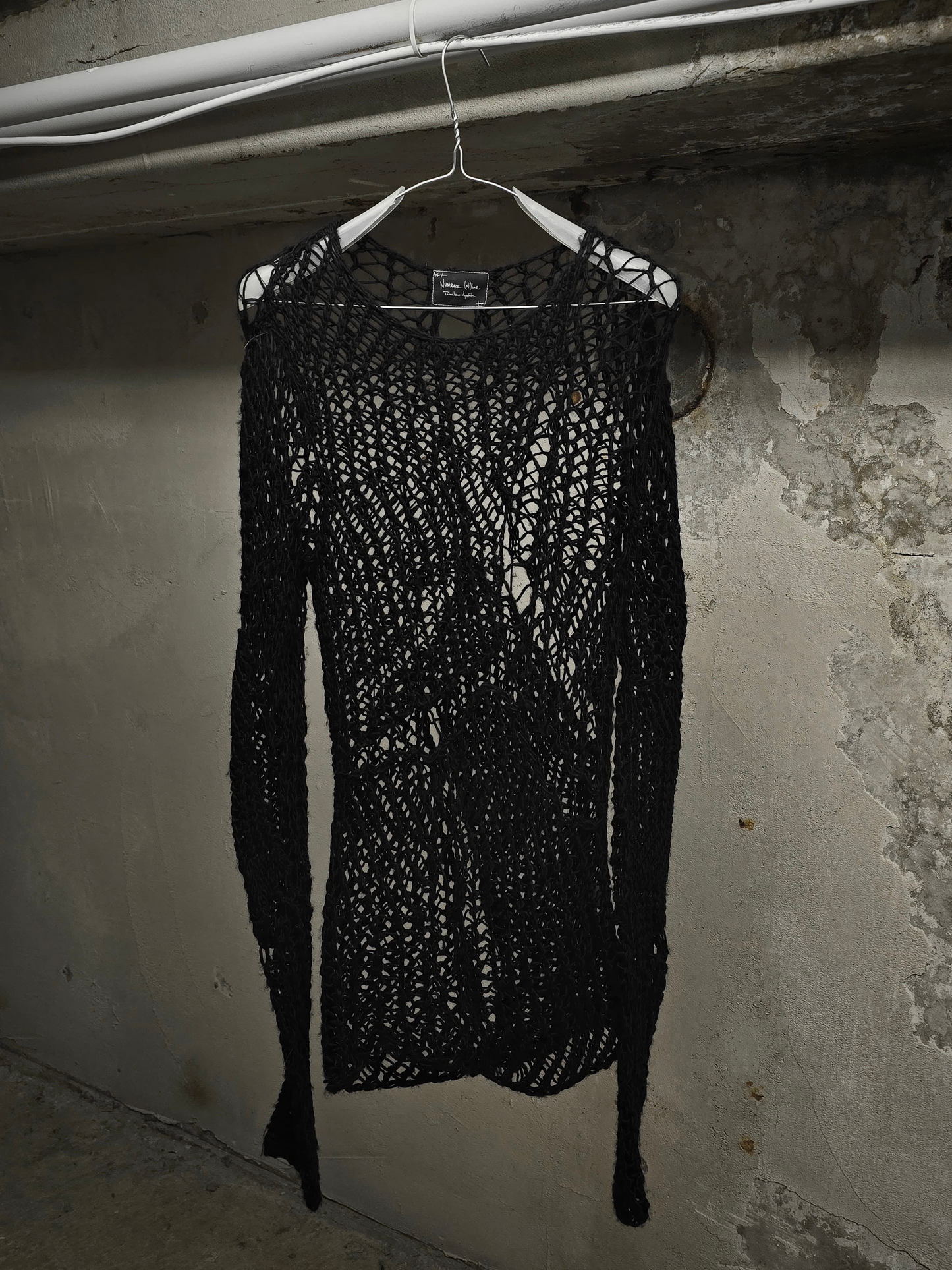 Number (N)ine SS04 "DREAM BABY DREAM" Wool Spider Knit Long-sleeves