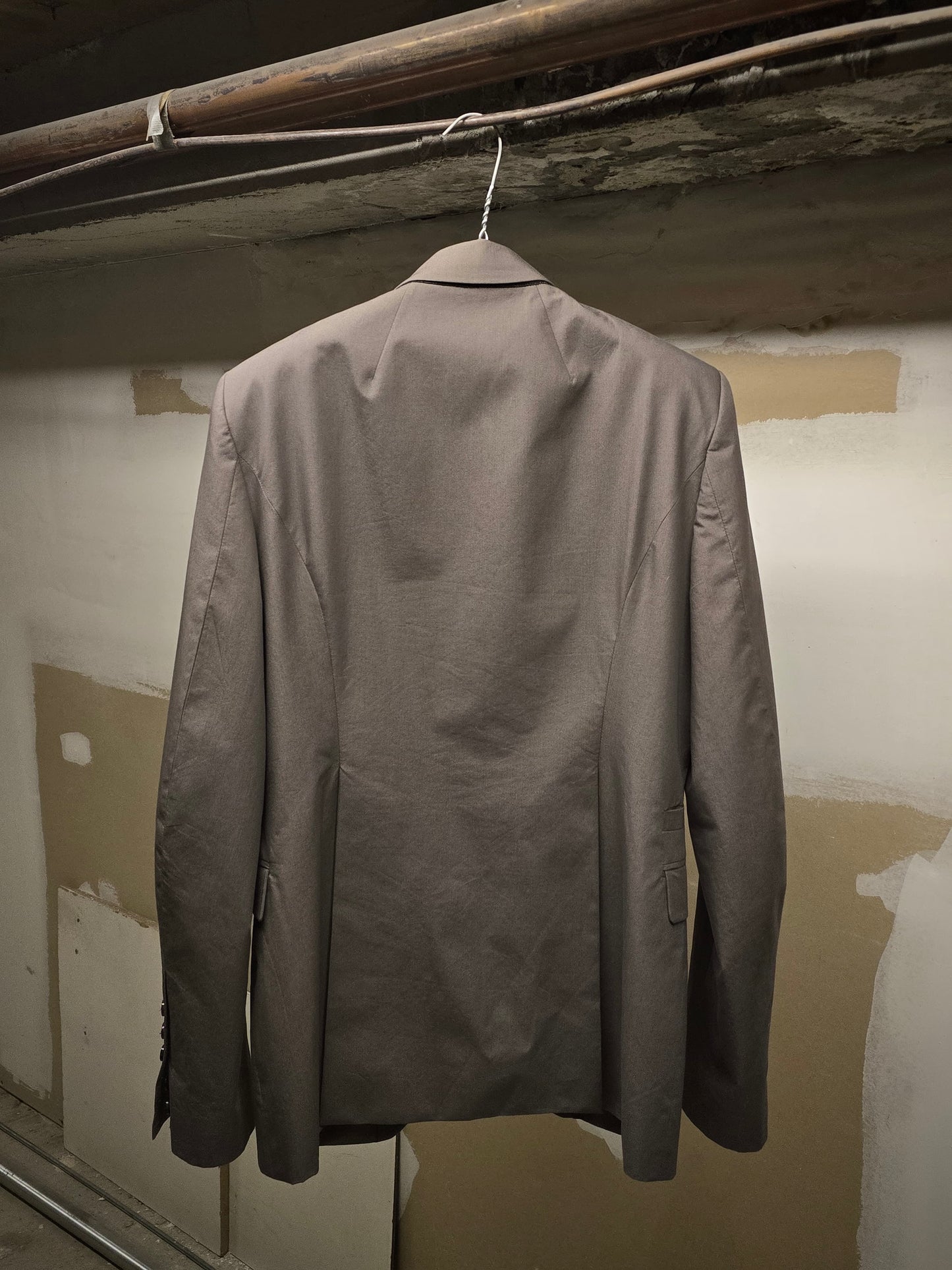 Rick Owens SS22 "FOGACHINE" DUST Moleskin Blazer