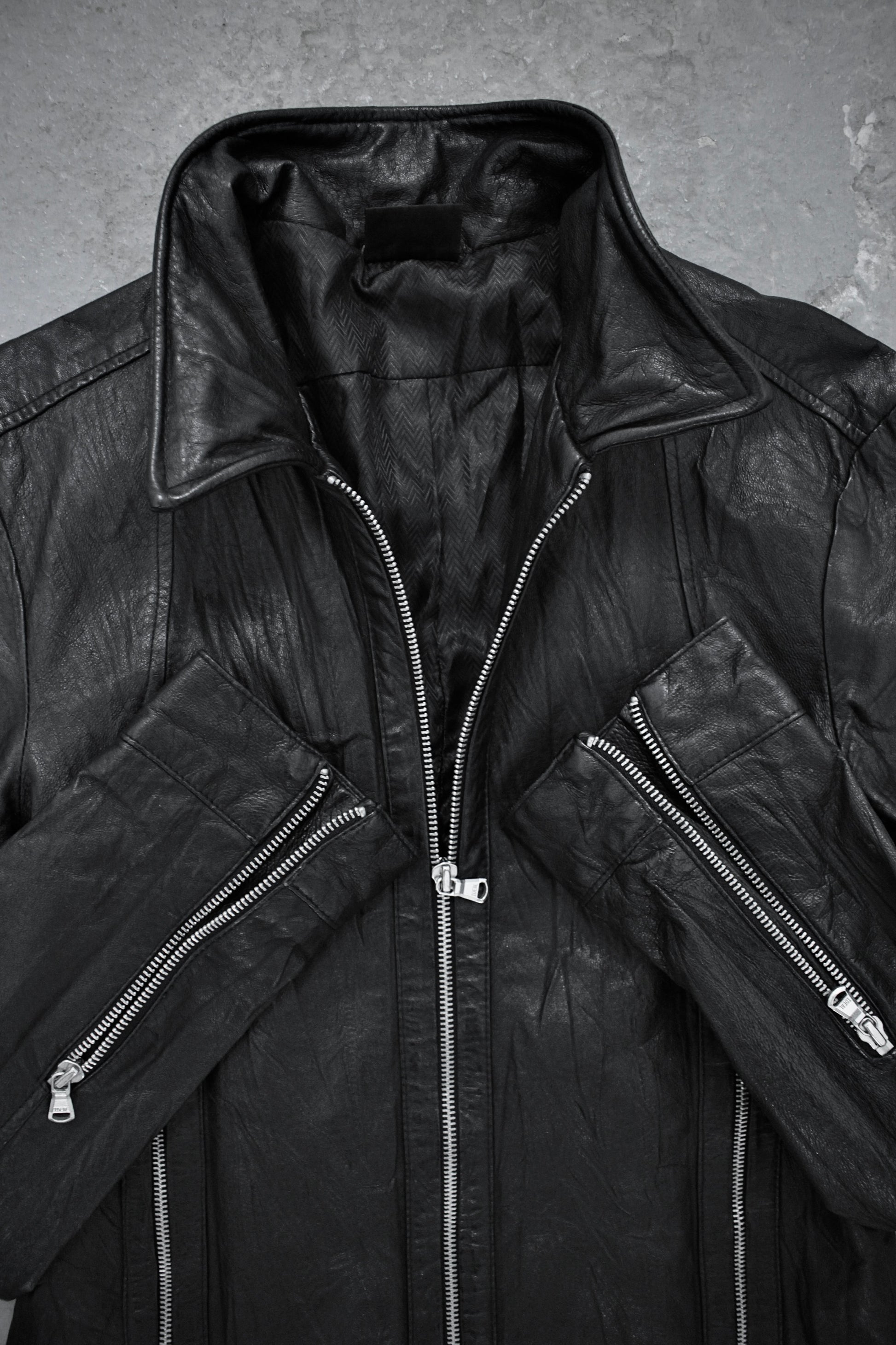 Jackrose Early 00s Pigskin Leather Rider Jacket detail | DRIEW GARMENTS