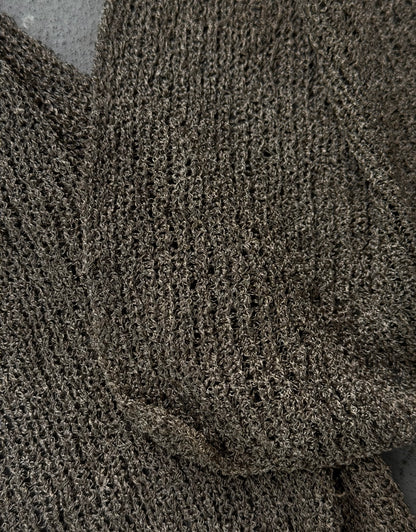 DEEPTI Collection °014-015 ‘K-008 999-999’ Real Silver Hand-knitted Scarf