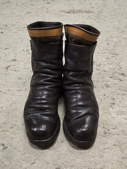 MiharaYasuhiro AW09 Brown Double Layered Cow Leather Engineer Boots