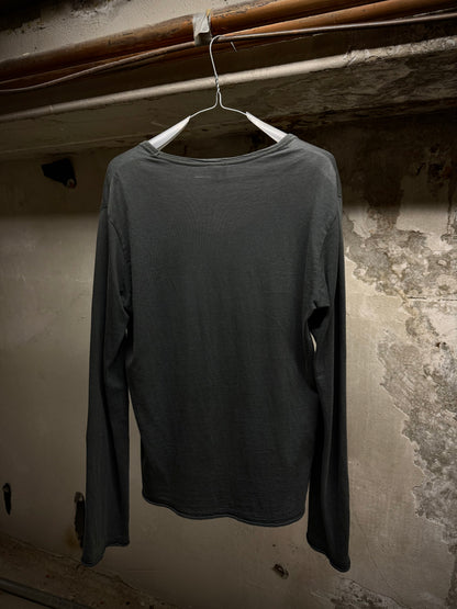 Number (N)ine AW06 “NOIR” Auqa Marine Scoop Neck Long-sleeves detail | DRIEW GARMENTS