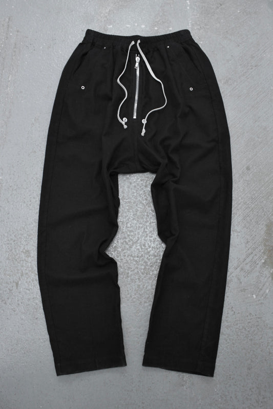 Rick Owens AW24 "PORTERVILLE" Cotton Fleece Bela Pants