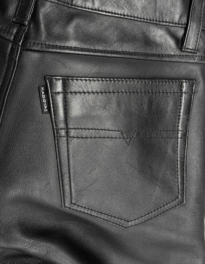 KADOYA K’s Leather Early 00s Bootcut Flare Cowhide Leather Motorcycle Pants