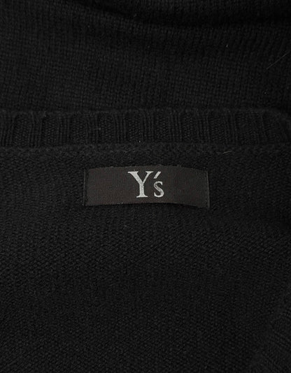 Y’s by Yohji Yamamoto AW21 Oversized Black Crow Wool Knit Sweater