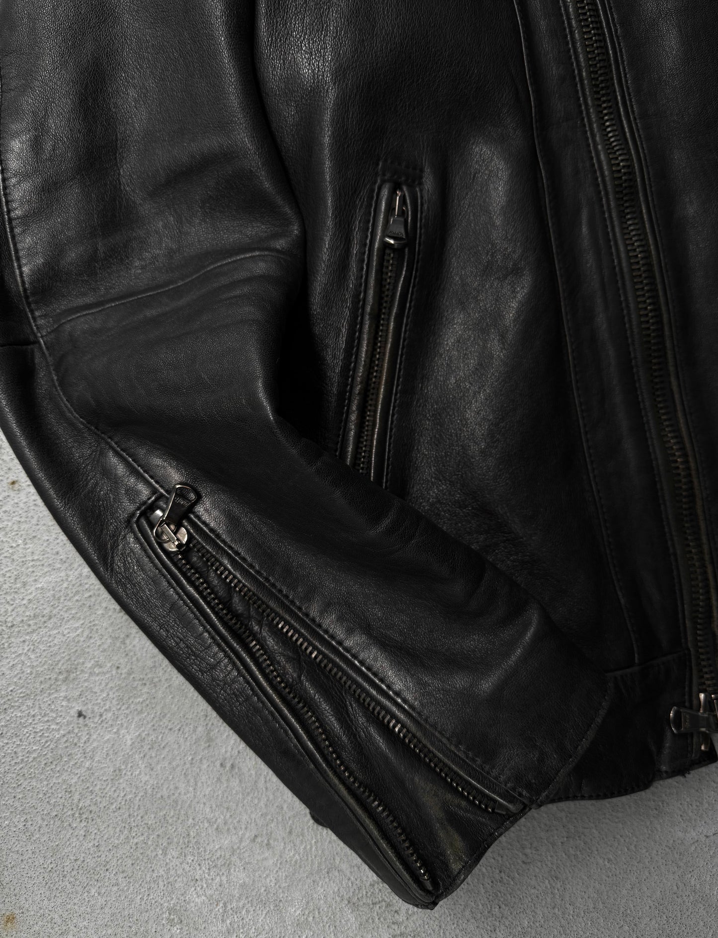 5351 Pour Les Hommes Early 00s Sheepskin Biker Jacket