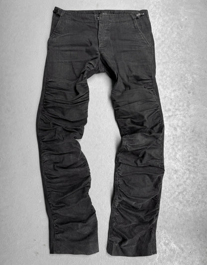DIRAIN Early 00s Ruched J-cut Skinny Denim
