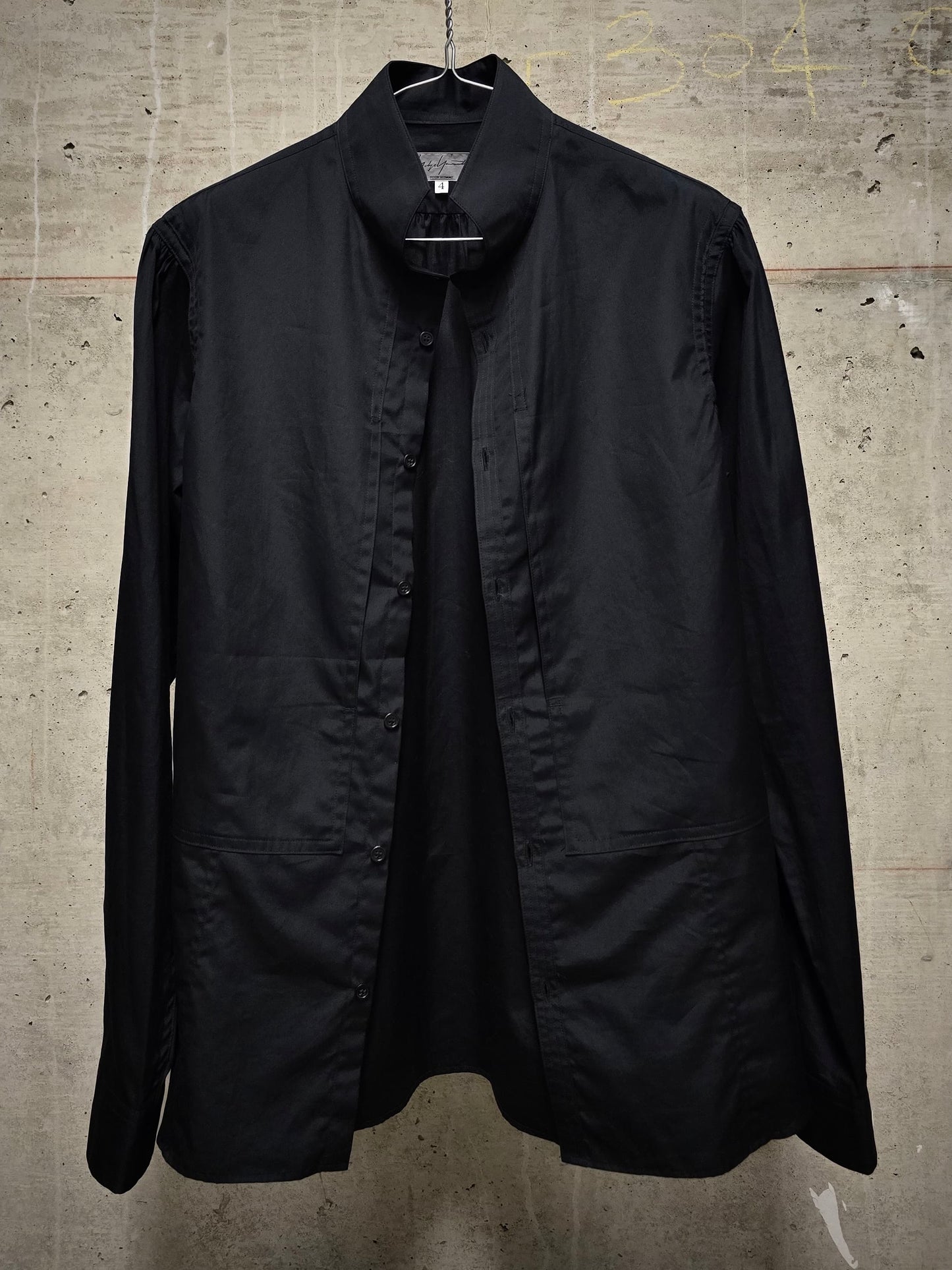 Yohji Yamamoto POUR HOMME AW12 Vertical Chest Pocket Button-Up Shirt